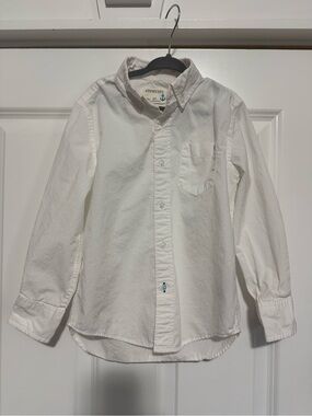 Crewcuts White Long-Sleeve Button Down Shirt